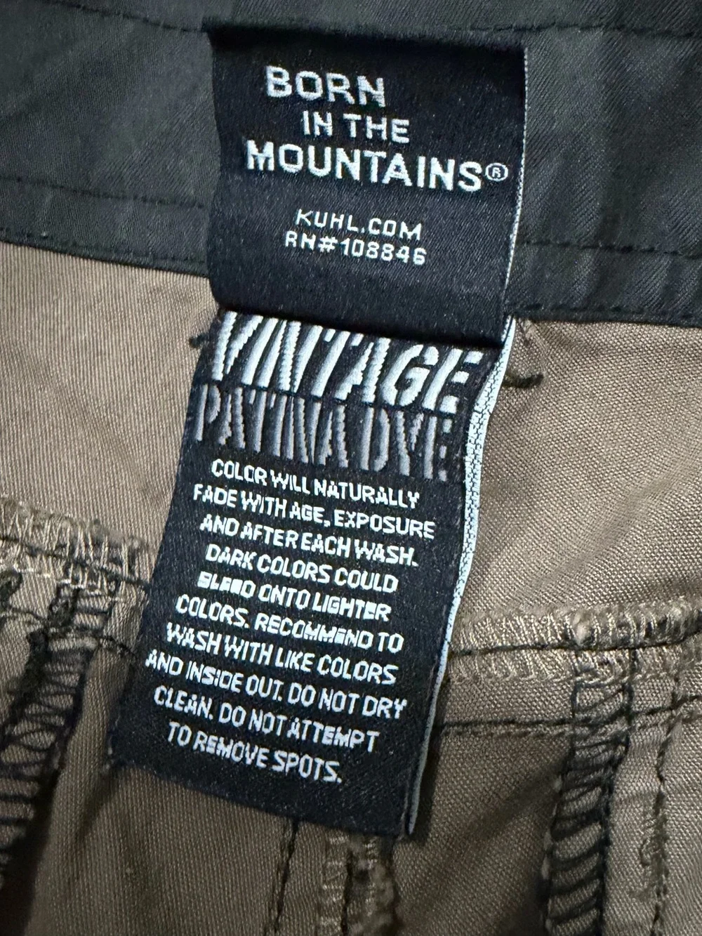 Kuhl Ramblr Patina Dyed Cargo shorts size 34